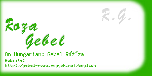 roza gebel business card